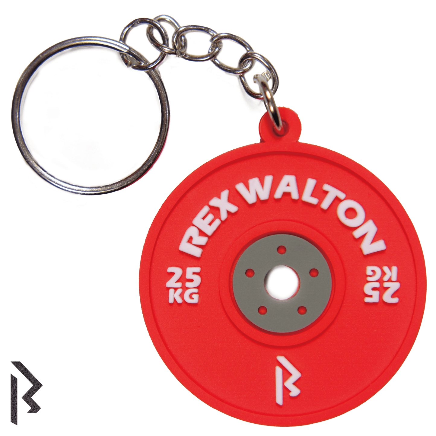 25 KG Barbell Plate Keychain - Rex Walton Activewear