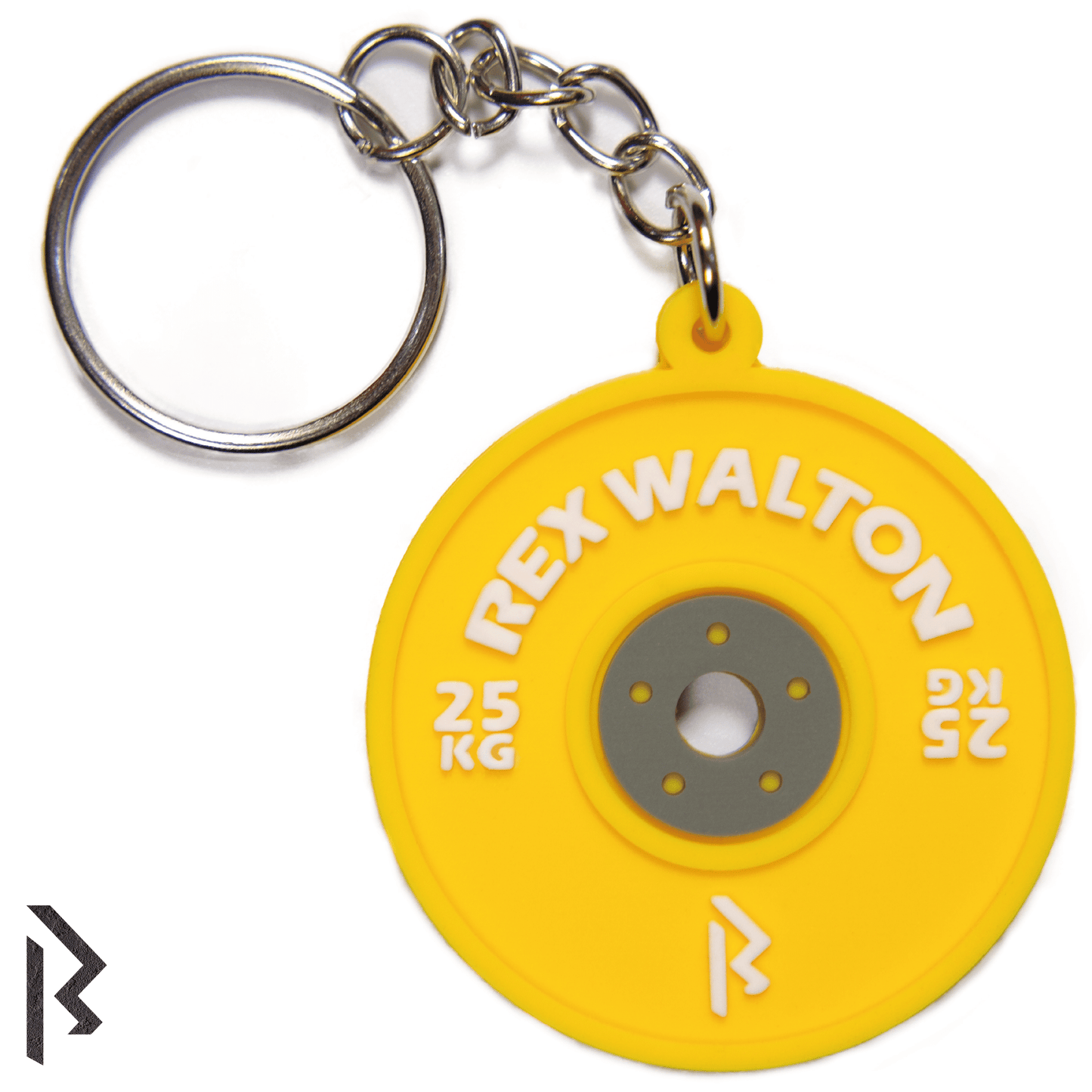 25 KG Barbell Plate Keychain - Rex Walton Activewear