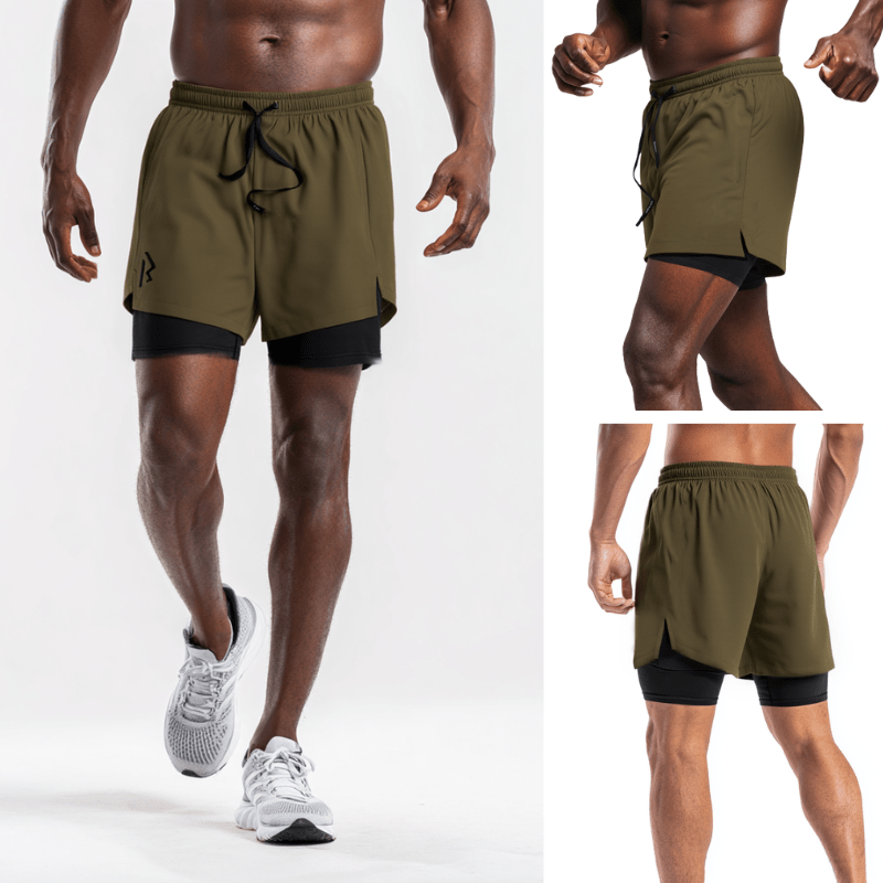 Men’s Four - Way Stretch Performance Liner Shorts for running, workout, gym - Rex Walton Activewear