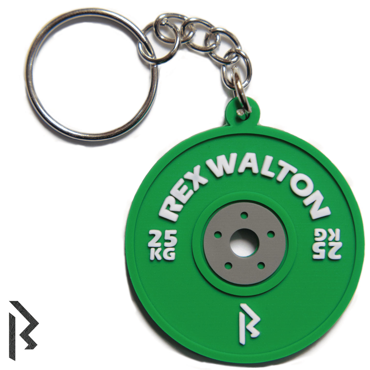 25 KG Barbell Plate Keychain - Rex Walton Activewear