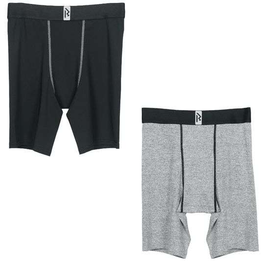 Performance Compression Tights 2 - in - 1 Pack - Black & Gray - Rex Walton Activewear