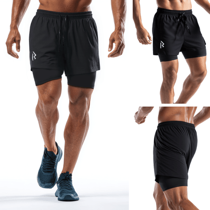 Men’s Four - Way Stretch Performance Liner Shorts for running, workout, gym - Rex Walton Activewear