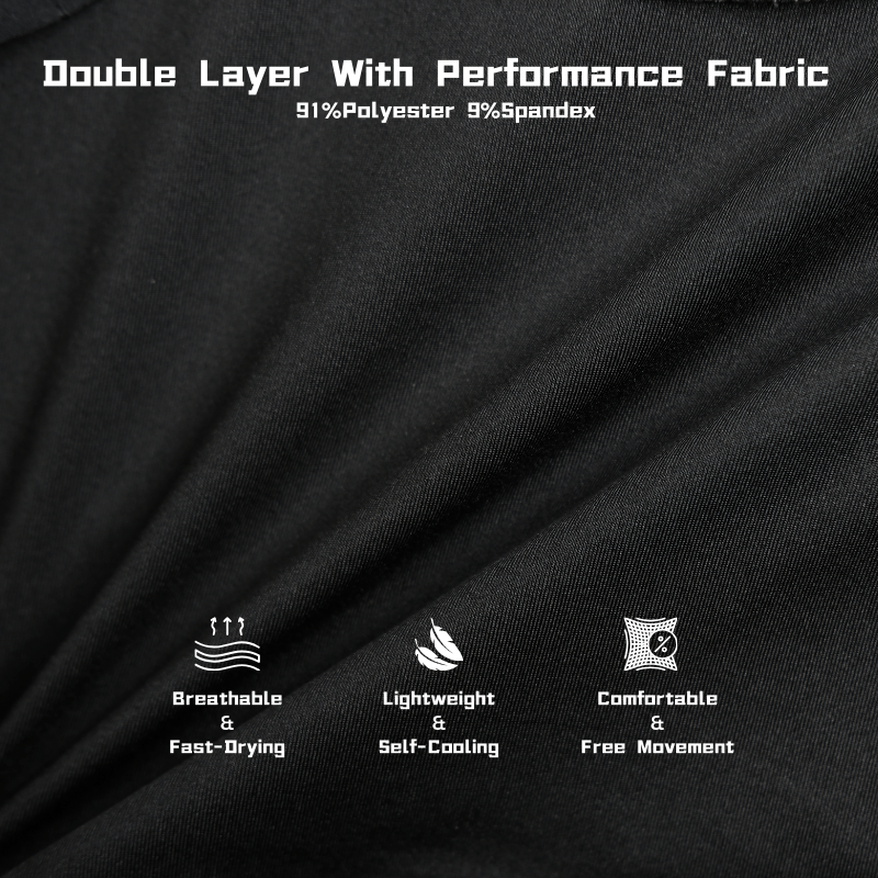 Men’s Four - Way Stretch Performance Liner Shorts for Running, Workout, Gym - Rex Walton Activewear