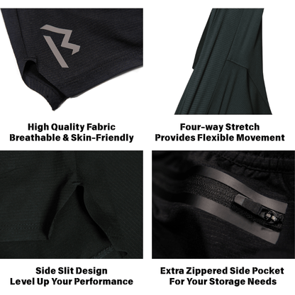 Man's Flexible Lightweight Gym Shorts for Running, Workout, Exercise - Rex Walton Activewear