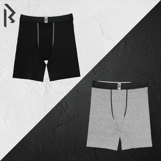 Performance Compression Tights 2 - in - 1 Pack - Black & Gray - Rex Walton Activewear